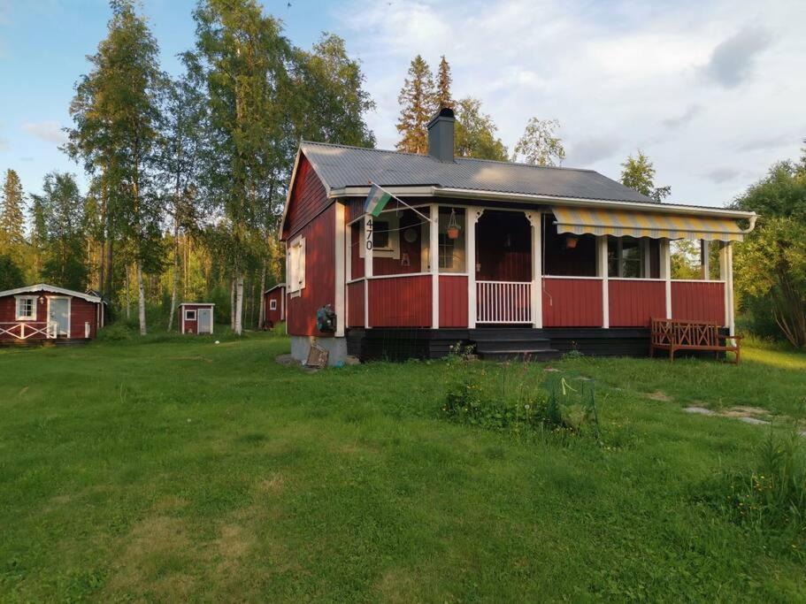 Cabin 70M From Lake. Big Garden Östersund Dış mekan fotoğraf